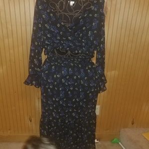 Boho 2 piece sheer crop top/ skirt by xhileration